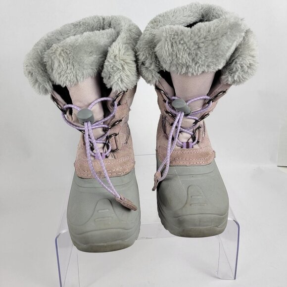 Totes Grey Pink Toddler Girls 13 Waterproof Winter Snow Boots Sledding‎ Outdoor - Picture 3 of 10